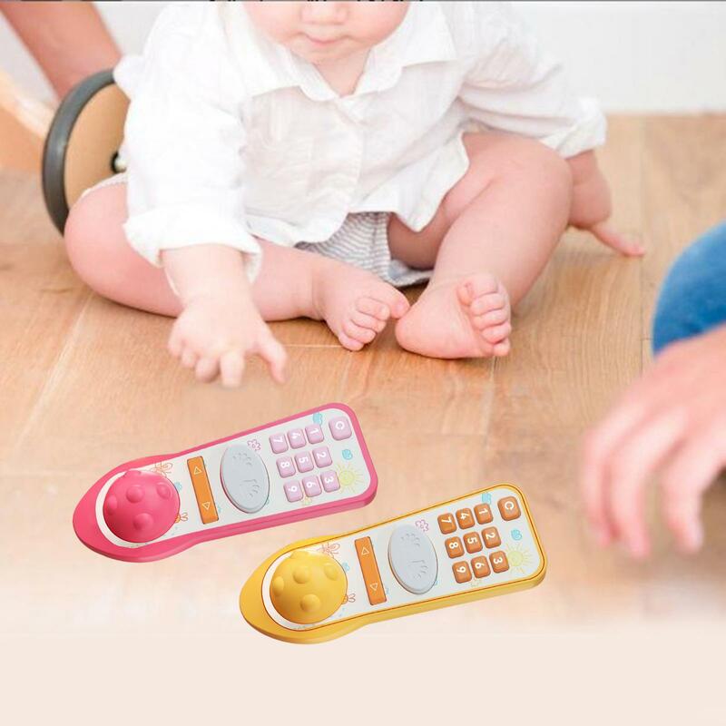 Brinquedo de controle remoto realista para bebês, brinquedos musicais divertidos para crianças, aprendizado remoto para bebês e meninas, 12 a 18 meses