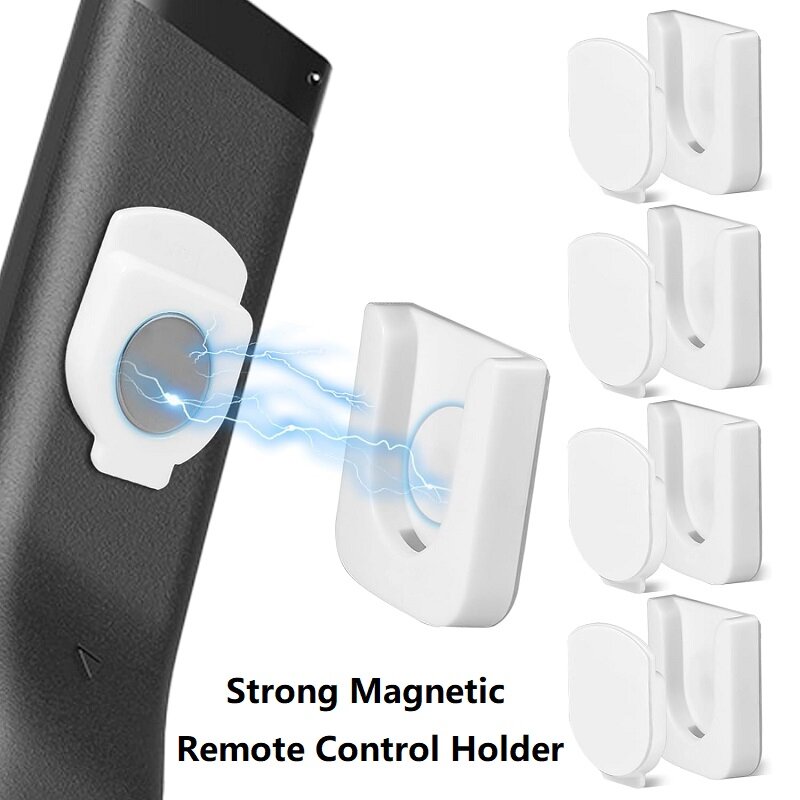 Forte supporto per telecomando magnetico montaggio a parete TV supporto per montaggio a parete remoto gancio per ventola supporto per telecomando ganci magnetici (1 paio)