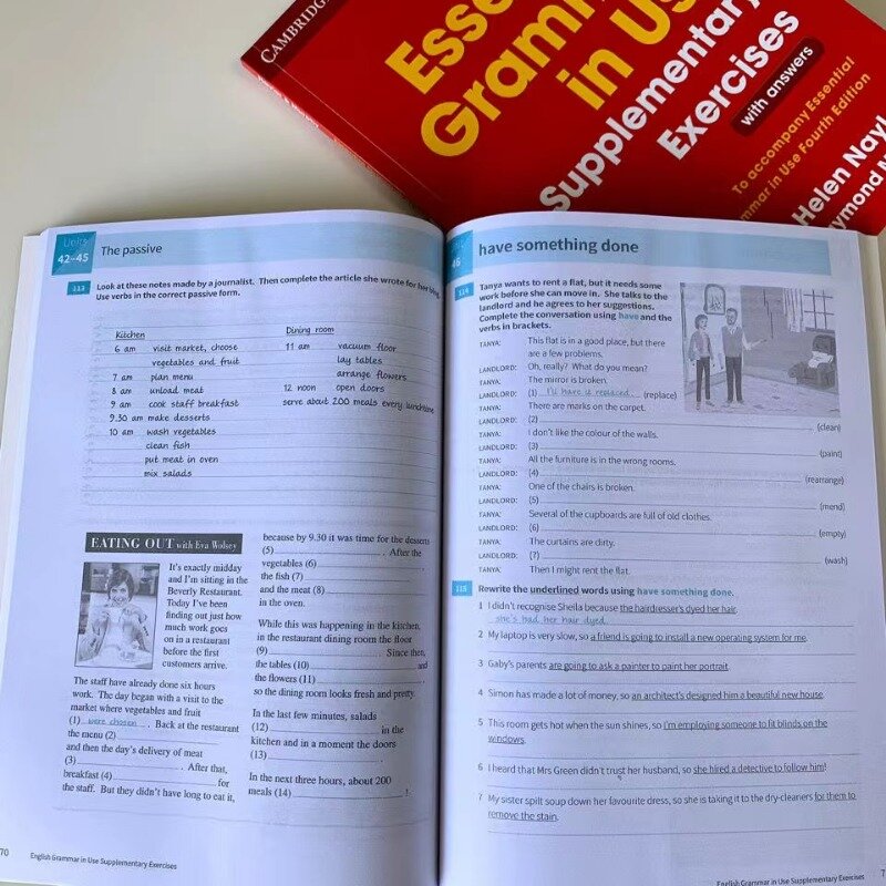 캠브리지 기본 중급 고급 영어 필수 문법서, 보충 연습 영어 문법서 사용
