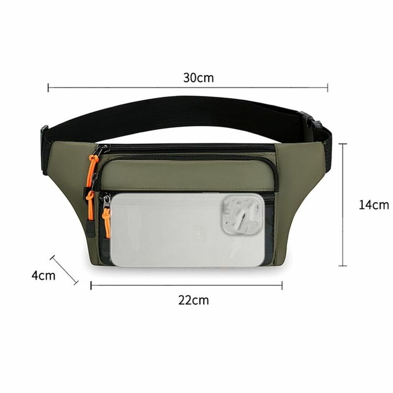 Close Fitting Waist Bags Men Waist Bag Fashion Fanny Pack Multi-layer Chest Bag Anti-theft Mobile Phone Waist Pack Outdoor