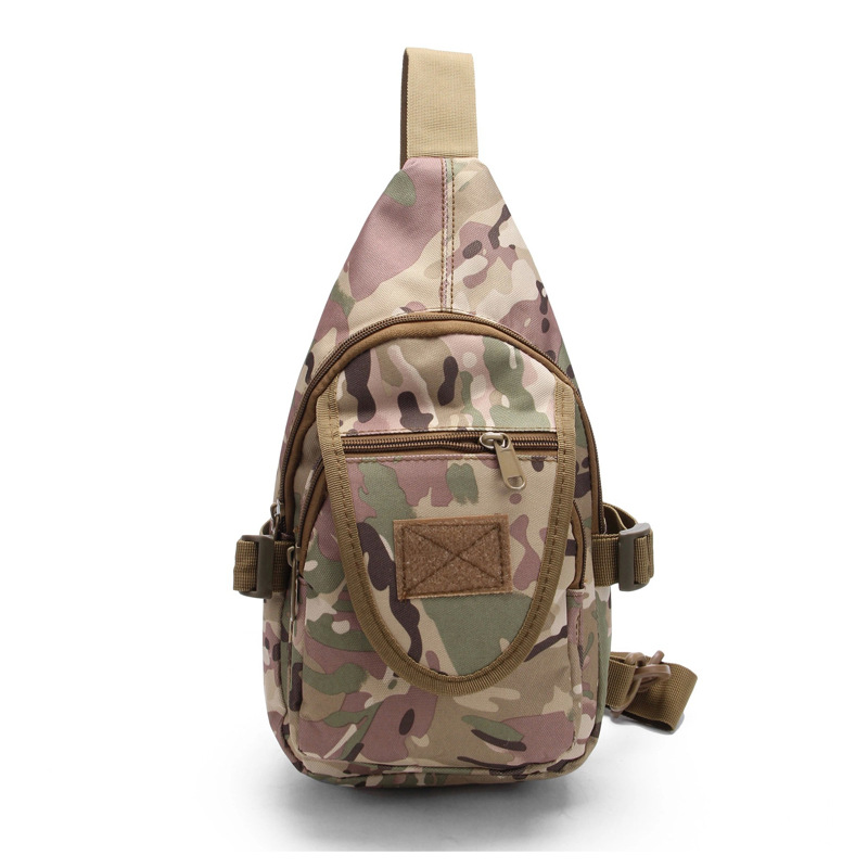 Chihage tas berkemah luar ruangan portabel, tas dada berburu olahraga mode kantung militer kualitas tinggi taktis uniseks