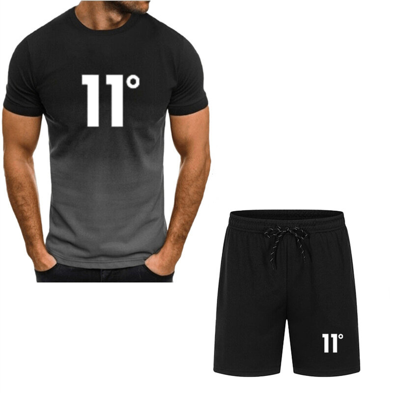 2024 new fashion men's suits sports casual short-sleeved shorts large size comfortable men's short-sleeved suits