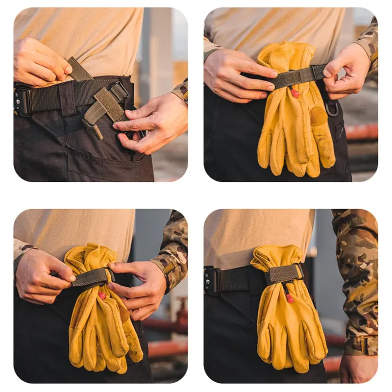 Nylon Ribbon Webbing Gloves Buckles Carabiner Belt Backpack Hanger Key Hook Clip Rope Holder Organizer Camping Hiking Tools