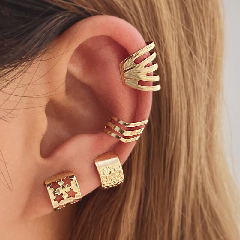 Aliutom borboleta clip em brincos femininos sem perfuração falso 2022 trending cartilagem a orelha moda jóias