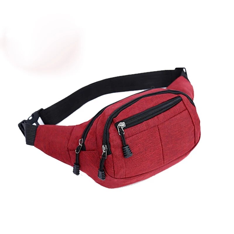 Women And Men Sport Waist Bag Fanny Pack Fashion Belt Bum Packs Colorful Travel Moblie Phone Zipper Pouch