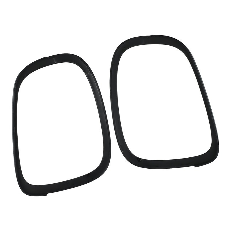 Faros delanteros y anillos de luz trasera para Mini Cooper, 4 piezas, color negro brillante, F55, F56, F57, 2014-2021