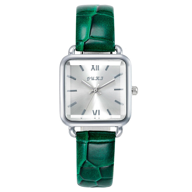 Damski zegarek skórzany pasek analogowy moda Quartz Temperament damski zegarek na ręcznym kwarcowym skórzanym pasku
