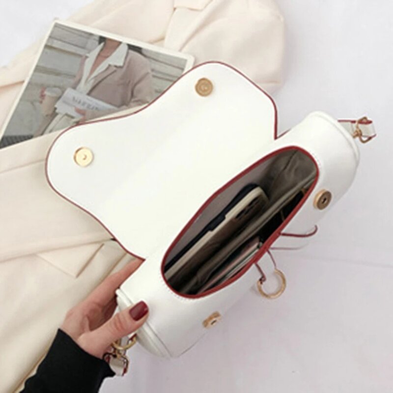 Borsa a tracolla ad alta capacità Fashion PU Leather borsa a tracolla a due cinghie borsa Hobo impermeabile da donna