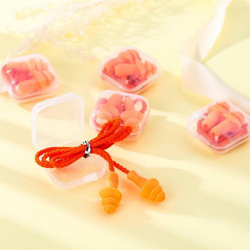 Silicone Ear Plugs Multipurpose Noise Cancelling Earplugs Colorful Earplugs For Studying Traveling Portable Ear Plugs For