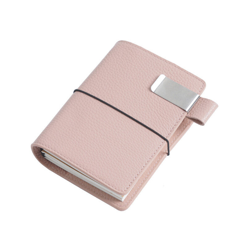 Top layer cowhide high-end traveler notebook leather travel handbook card holder multi-function notepad
