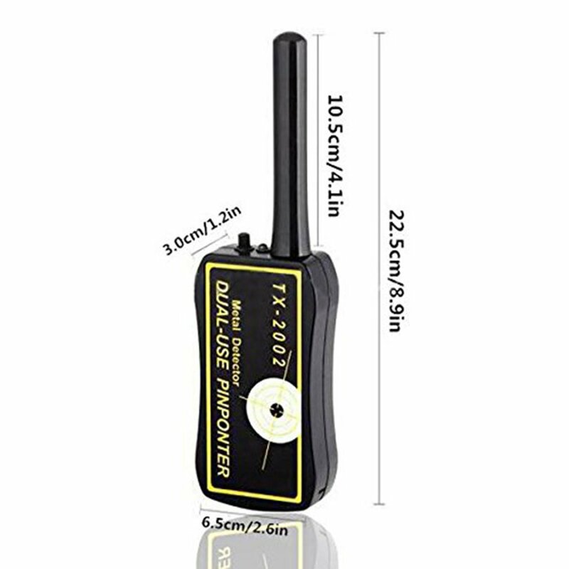 LED Adjustable High Sensitivity Handheld Metal Detector Dual-use Metal Pinpointer Detector Finder Waterproof Probe Shaft Sheath