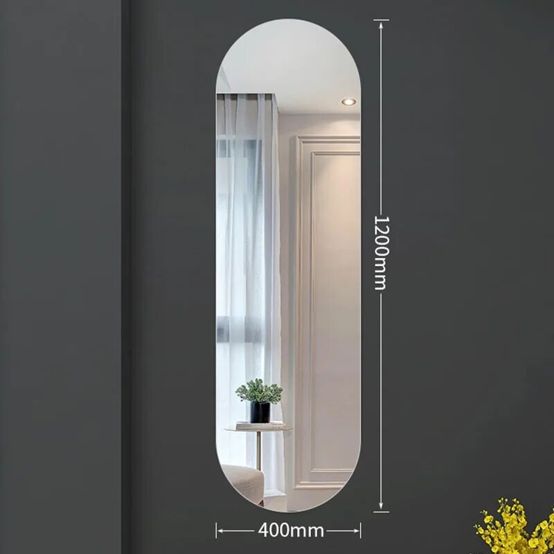 กระจกเต็มตัวราคาถูกสไตล์เกาหลีสำหรับห้องนอนส่วนตัวกระจกสีทองตกแต่งห้องสวยงาม