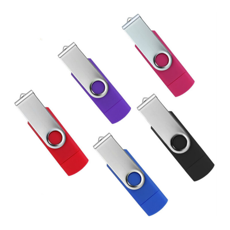 Clé USB OTG personnalisable avec Logo, support à mémoire de 4GB 8GB 16GB 32GB 64GB, lecteur Flash pour smartphone, 10 pièces/lot