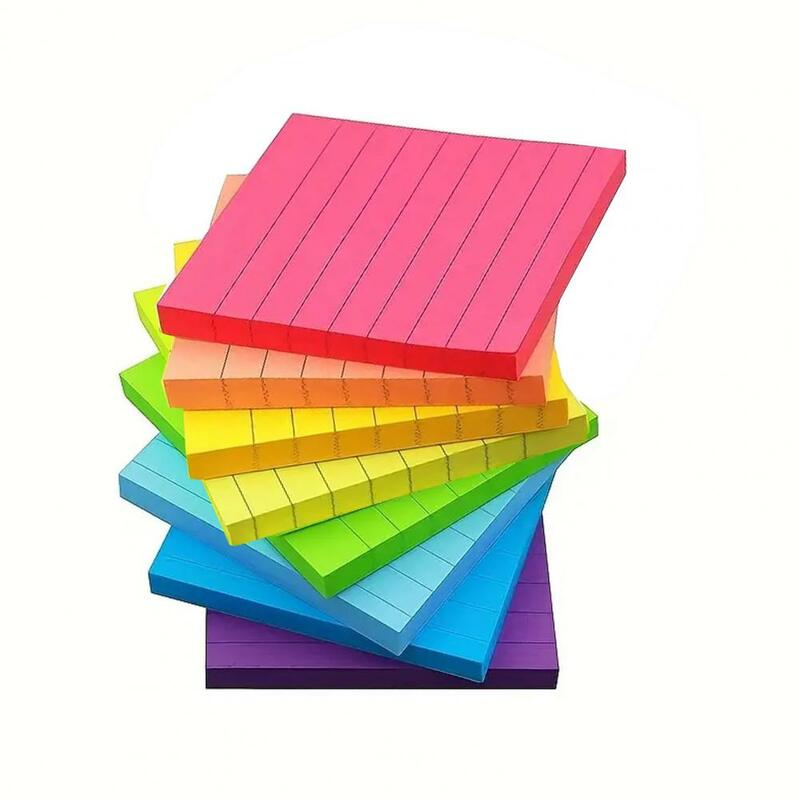 Office Notepad Morandi Colors Lined Sticky Notes High-quality Adhesive Pads for Smooth Writing Easy Removal Colorful for Office