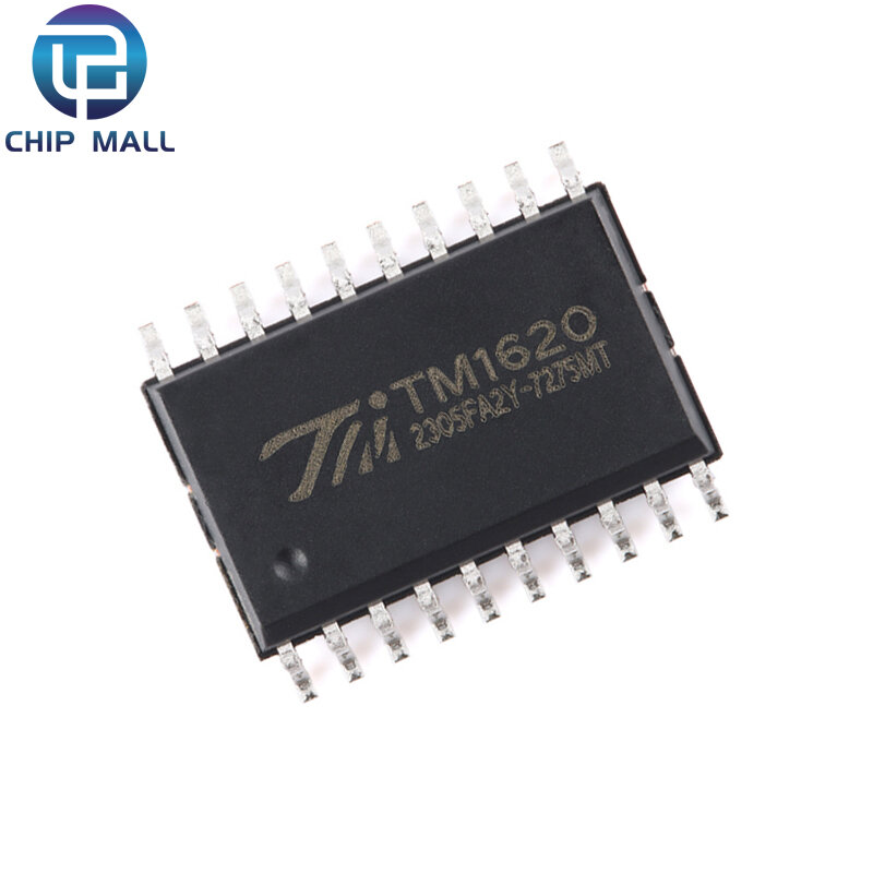 TM1620 LED Driver Control IC, nova versão, SOP-20, TFT, TA1323C, novo estoque, 10pcs