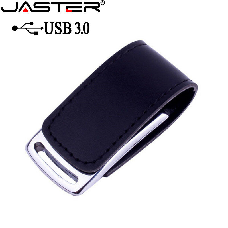 Jaster couro novo bonito por atacado usb 3.0 flash drives 4gb 8gb 16 32gb 64gb 128gb 1 pcs livre logotipo personalizado memória vara u disco