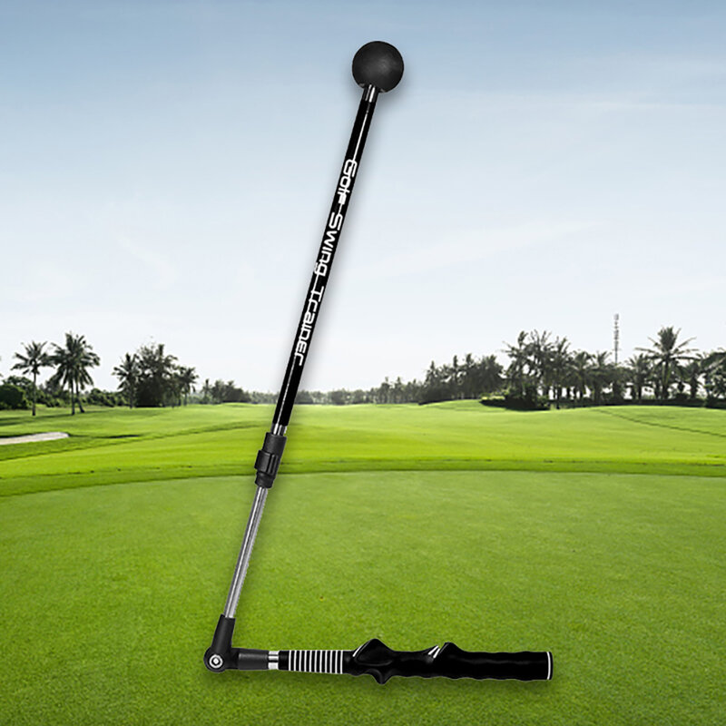 Ayuda de entrenamiento de Golf multifuncional, palo de ayuda de entrenamiento de Swing de Golf, Corrector de postura de oscilación de rotación del antebrazo ajustable para principiantes