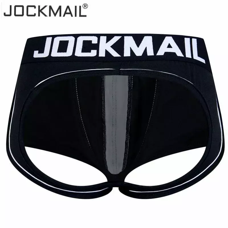 JOCKMAIL 브랜드 오픈 백리스 가랑이 G 스트링 남성 속옷, 섹시한 게이 페니스 탱가 짧은 남성 속옷 슬립 끈, 조크스트랩