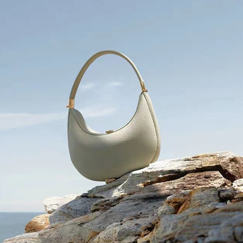 BXX-Bolso de cuero para hombro y axilas para mujer, bolsa de viaje portátil de Color sólido, de diseñador, a la moda, 8AB761, 2023