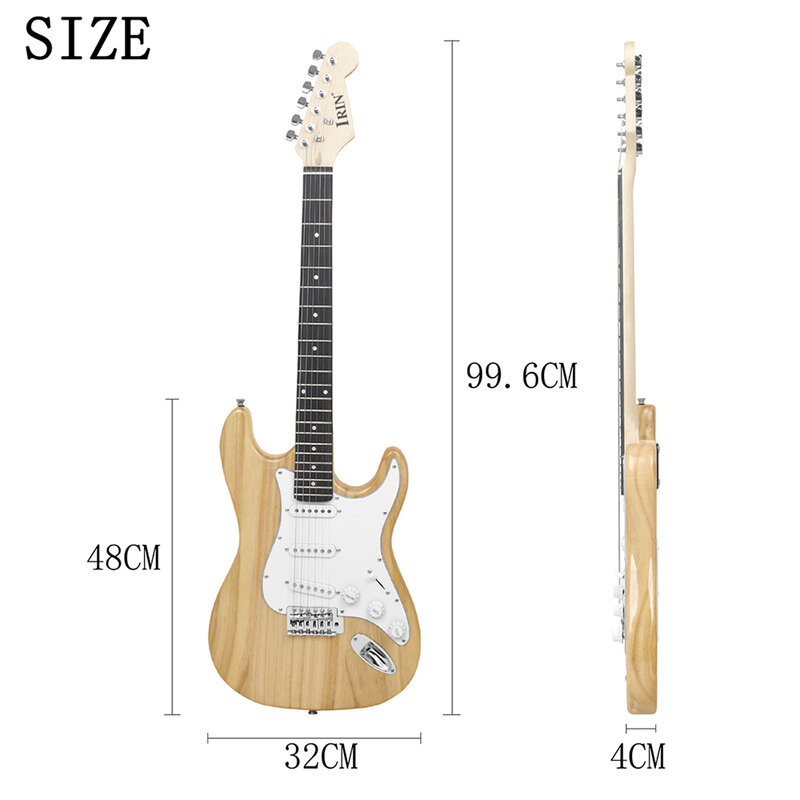 Chitarra elettrica IRIN 39 pollici 6 corde 21 tasti chitarra elettrica corpo in tiglio con altoparlante parti e accessori per chitarra necessari
