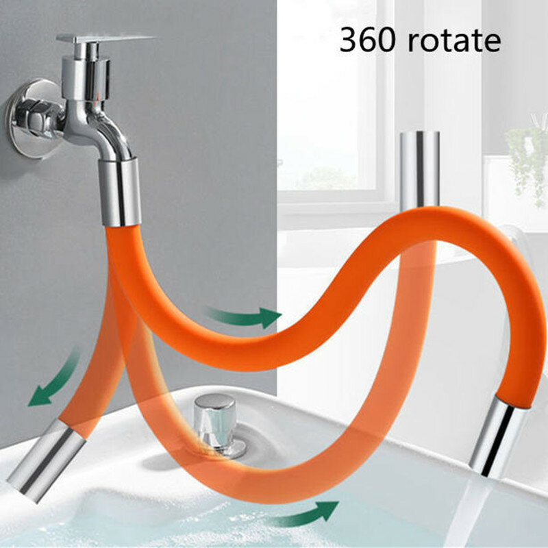2022 New Design Universal Water Pipe Connection Extend Basin Bathroom Kitchen Faucet Extension Pipe Accessories