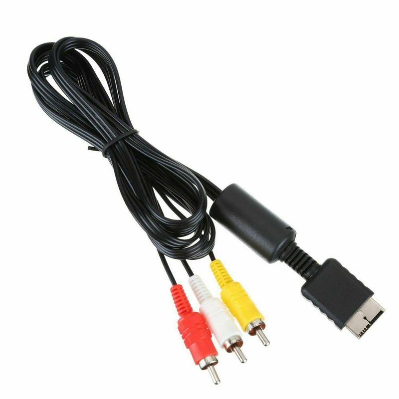 Cable auxiliar para vídeo, dispositivo resistente y bien hecho para Ps1, Ps2, Ps3, A/v, Av, estéreo, duradero, 1,8 M