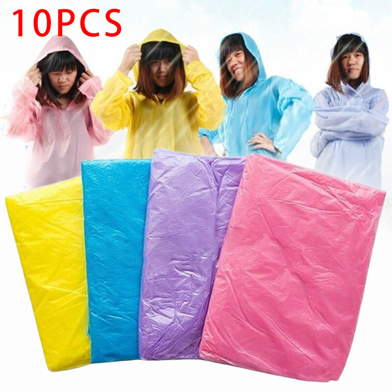 1pc Outdoors Portable Disposable Raincoat Emergency-Waterproof Adult Rain Coat Hooded Unisex Universal Women/Men Rain Poncho