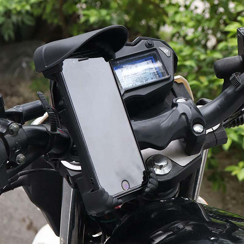 Motorcycle Phone Mount Stroller Phone Holder Fixed Clip Lock Phone Holder Extended Zipper Free Rotation for Smartphone Bike