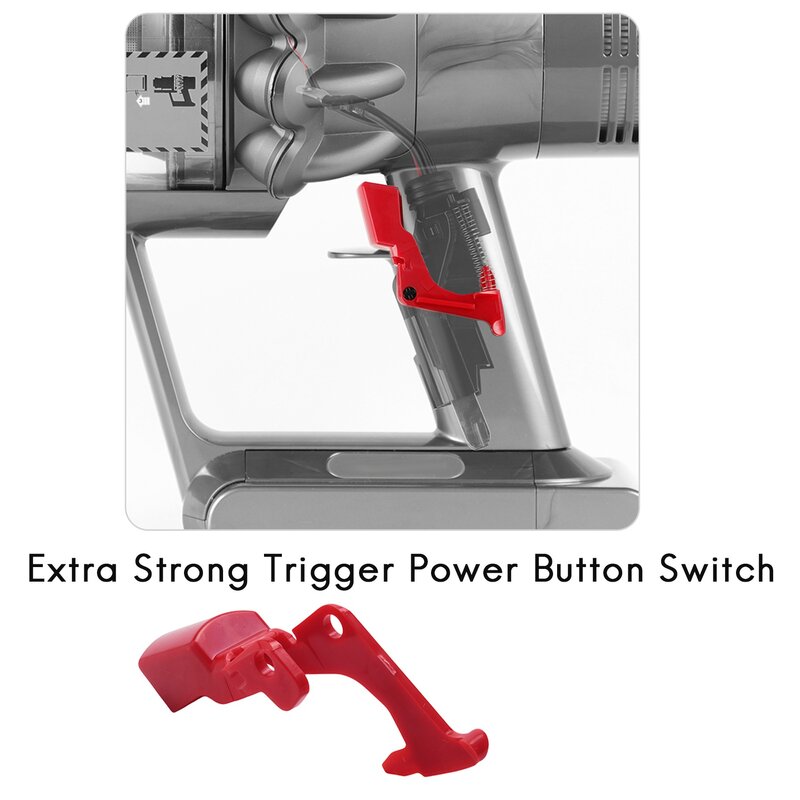 Power Button Switch para Aspirador Dyson, Gatilho Extra Forte, Substituir Sweeper, Limpeza Doméstica, V10, V11, 2Pcs