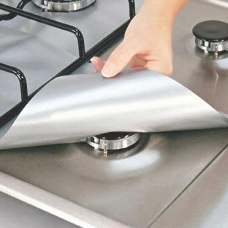 Housses lavables pour brûleurs de cuisinière à gaz, revêtement de cuisinière, protecteur de cuisinière à polymères propres, ustensiles de cuisine, housse de cuisinière