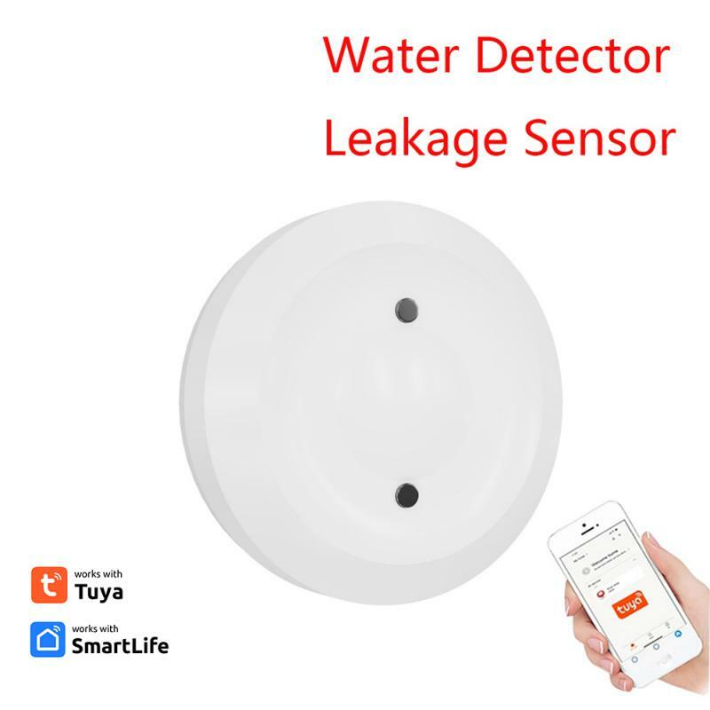 Tuya Water Sensor Smart Life APP Water Leakage Monitoring Flood Immersion Sensor Work With Automation Tap Valve