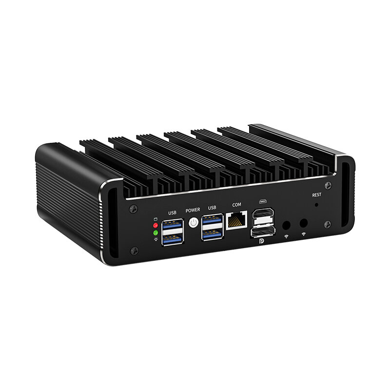 BKHD-Mini PC Pfsense Firewall, procesador de 10 núcleos hasta 4,8 GHz, Intel Celeron 5205U, 5305U, 5405U, 6405U, I3-7100U, G31