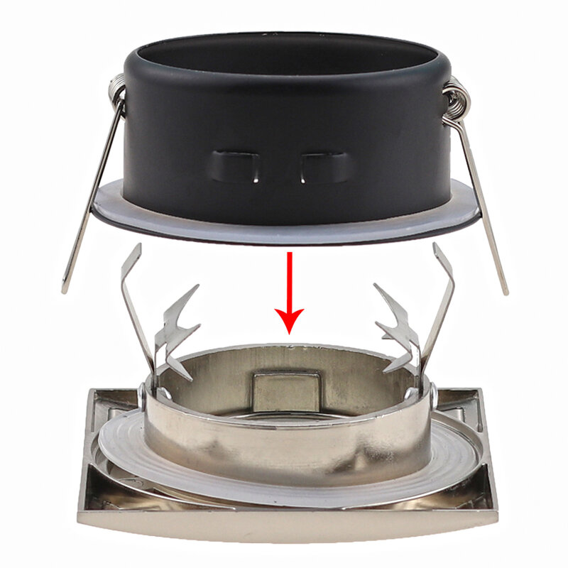 Хромированный/Белый, внешний светильник IP65 для глазных ядер, встраиваемый корпус точечного светильника, внешний светильник для светильников