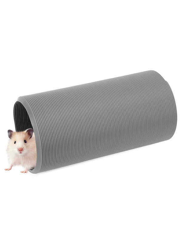 Perlengkapan mainan Ferret sarang Hamster Pipa S teleskopik menyenangkan hewan peliharaan kecil
