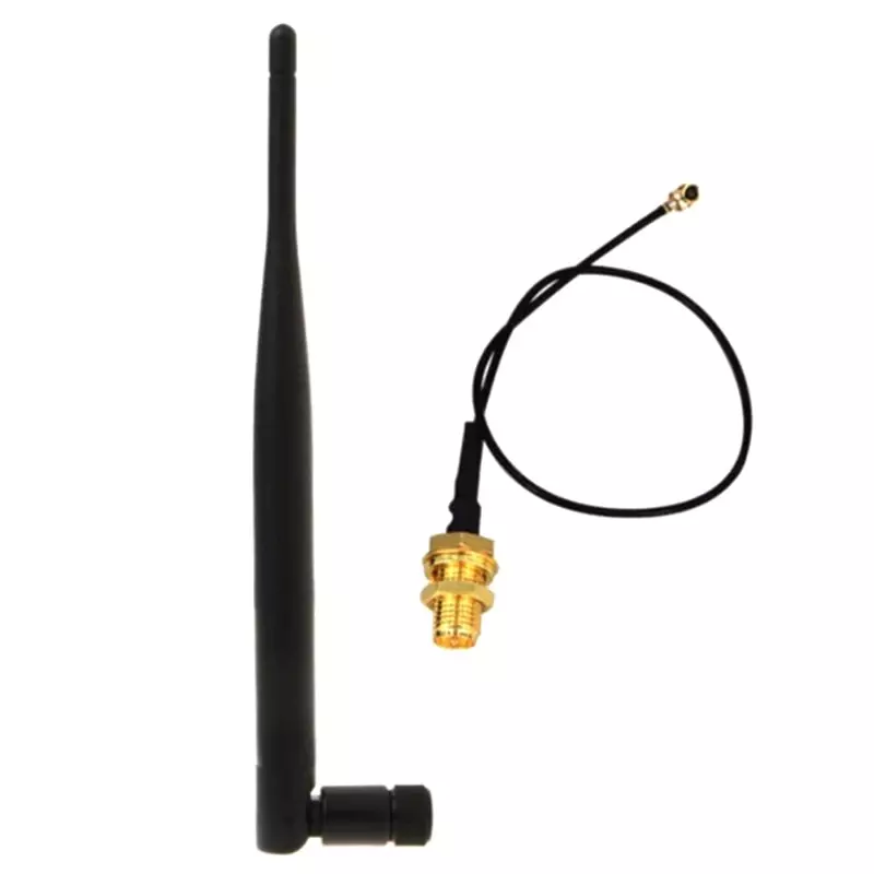 Antena LoRa con conector macho SMA, 868MHz, 915MHz, para placa OLED Meshtastic LORA32, ESP32, + Cable de extensión IPEX de 15cm