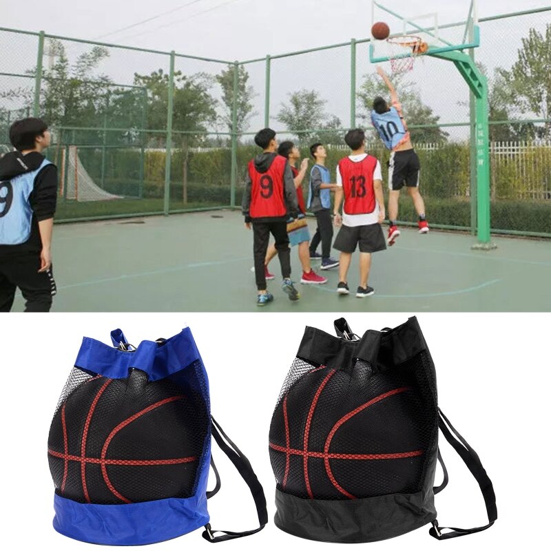حقيبة ظهر لكرة السلة ذات سعة عالية للمشي لمسافات طويلة في الهواء الطلق حقيبة تخزين العارضة لصالة الألعاب الرياضية