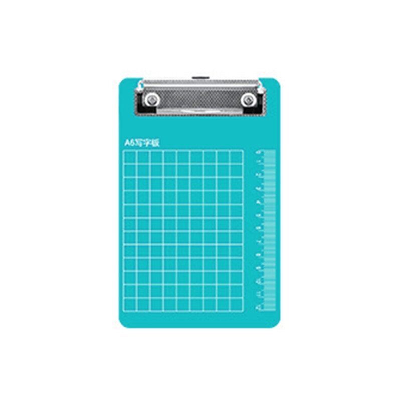 Plastic Clipboard Paper Holder Writing Board with Low Clip and Ruler Scale for Memo Form Document Dropship