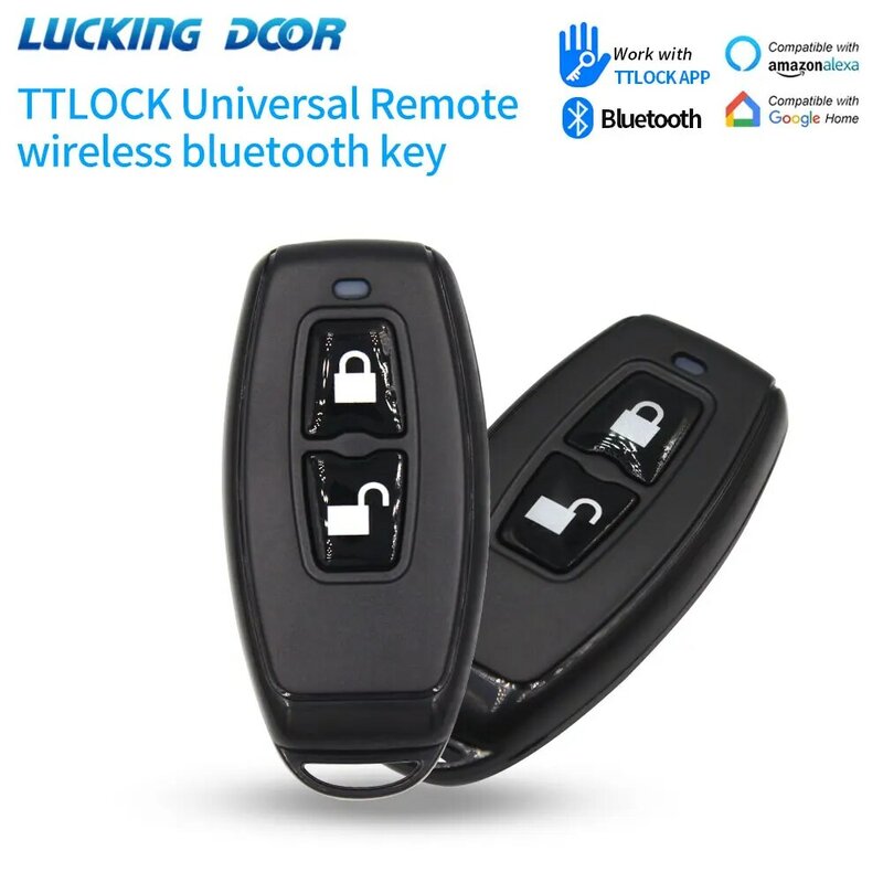 TTlock 2.4GHz Wireless Remote Control Key Fob R1 For TTLock APP Devices Smart Lock with Unlocking and Locking Button 3V CR2032