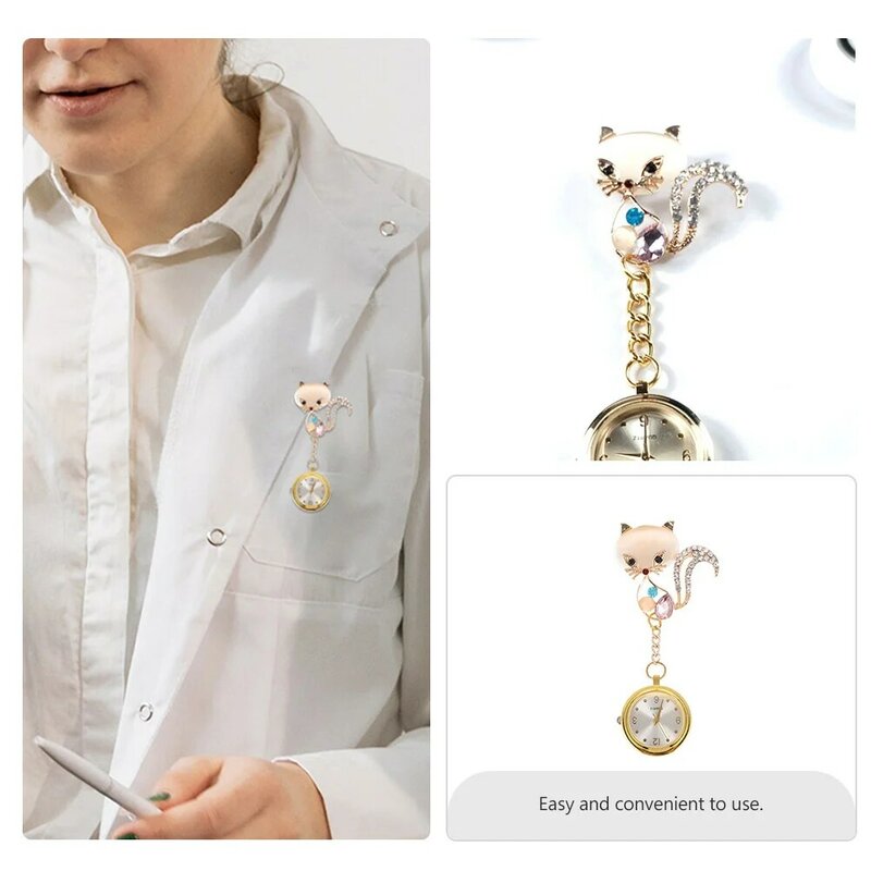 Pocket Watch Chest Watch Clip-on Decor Brooch Delicate Doctor Decor for Pocket Watchs Pocket Alloy