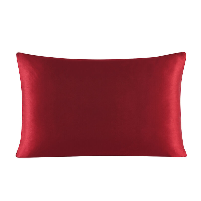 シルクジッパー枕1pc 19ミリメートル100% 自然桑快適なソリッドカラーのシルク枕健康多色ls1705-01