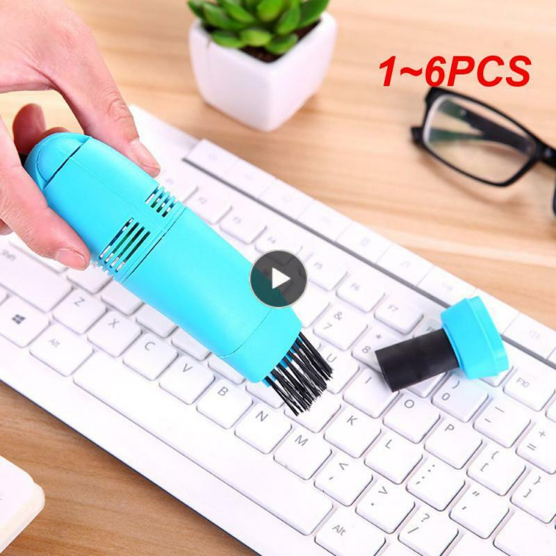 1~6PCS Mini Vacuum Cleaner Keyboard Cleaning Brush Laptop Shell Cleaner Dust Brush Portable USB Handheld Vacuum Cleaner Cleaning