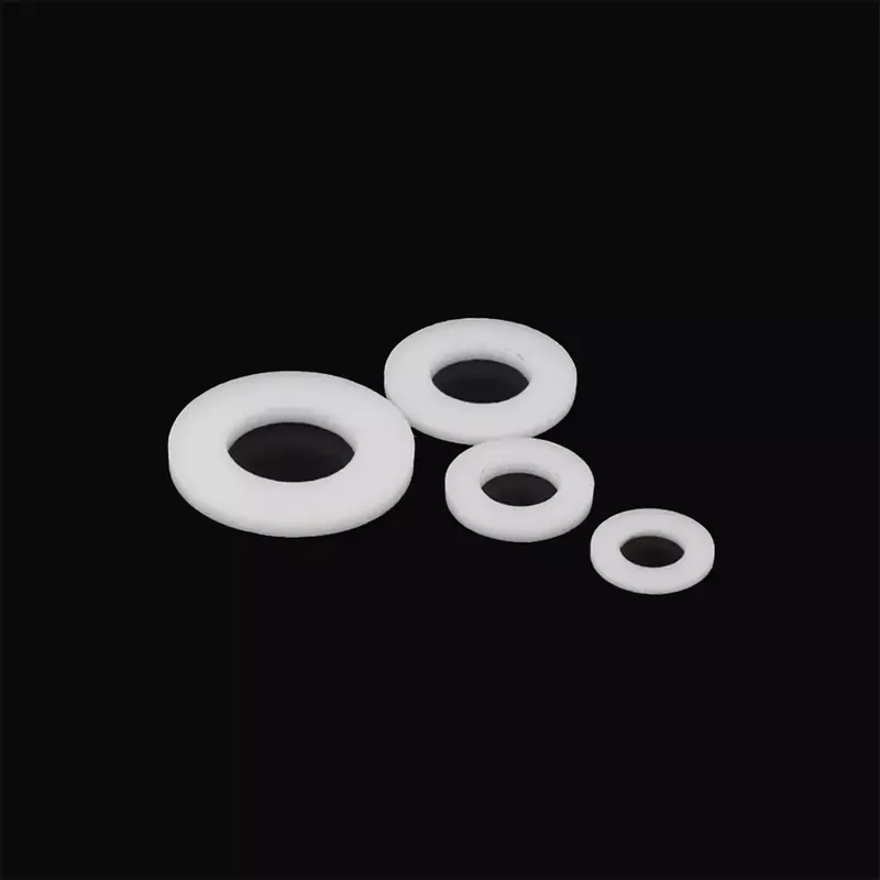 PTFE Strong Acid And Alkali Resistance High Temperature And Corrosion Resistance Plastic Insulation Screws Flat Washers M4M5-M30