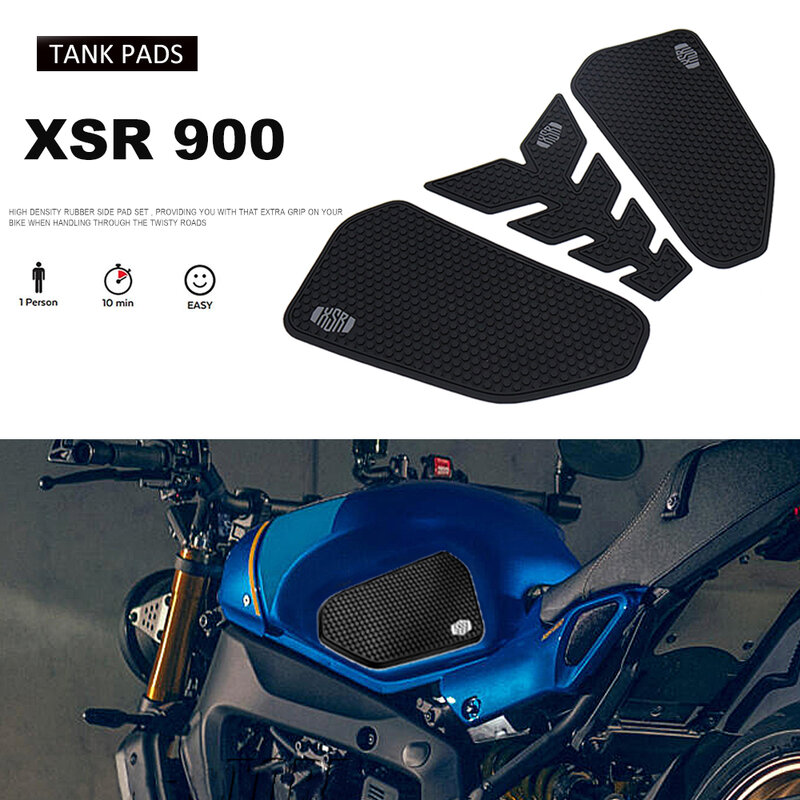 รถจักรยานยนต์ใหม่ XSR 900 2022 2023ด้านข้างการใช้ถังถังแผ่นสติกเกอร์เข่า Traction Pad สำหรับ Yamaha XSR900 Xsr900
