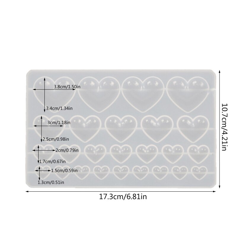 Love Patch Keychain Mould Crystal Epoxy for Creative Silicone Mould Gift