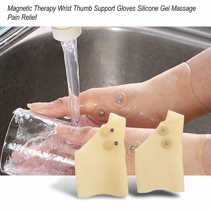Sports Magnetic Therapy Wrist Glove Silicone Gel Arthritis Pain Relief Gloves Wrist Support Heal Joints Pressure Corrector Glove
