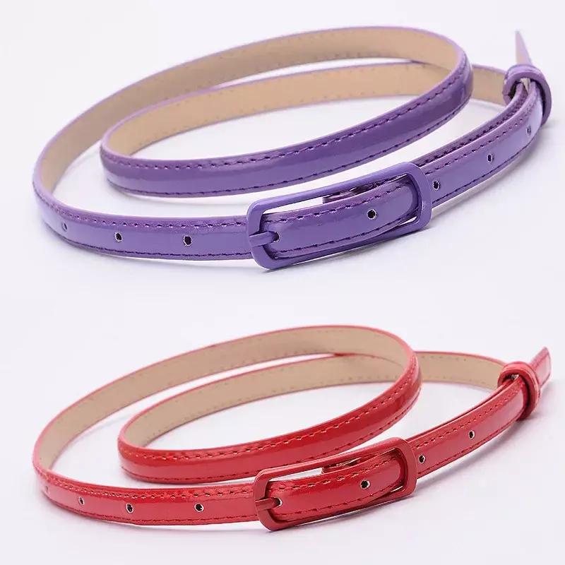 Cinturones de alta calidad para mujer, cinturones ligeros superfinos de 1,2 cm, cinturón versátil de verano para niña y Estudiante