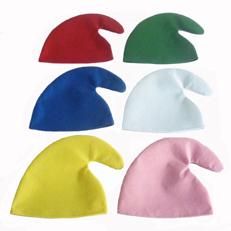 Xmas Headwear Decor เอลฟ์หมวก Multi-สีหมวกหมวกคริสต์มาสคอสเพลย์แสดง Props Dropship
