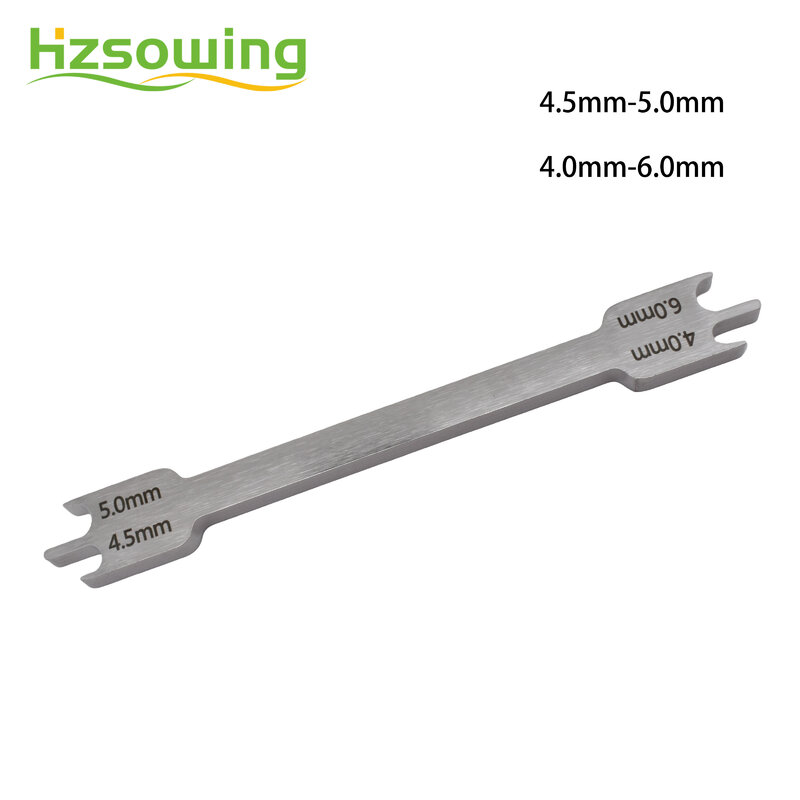 Posizionatore di calibro per staffa dentale posizionatore di staffa per asta in acciaio inossidabile strumenti per materiali ortodontici dimensioni 2.0-6.0
