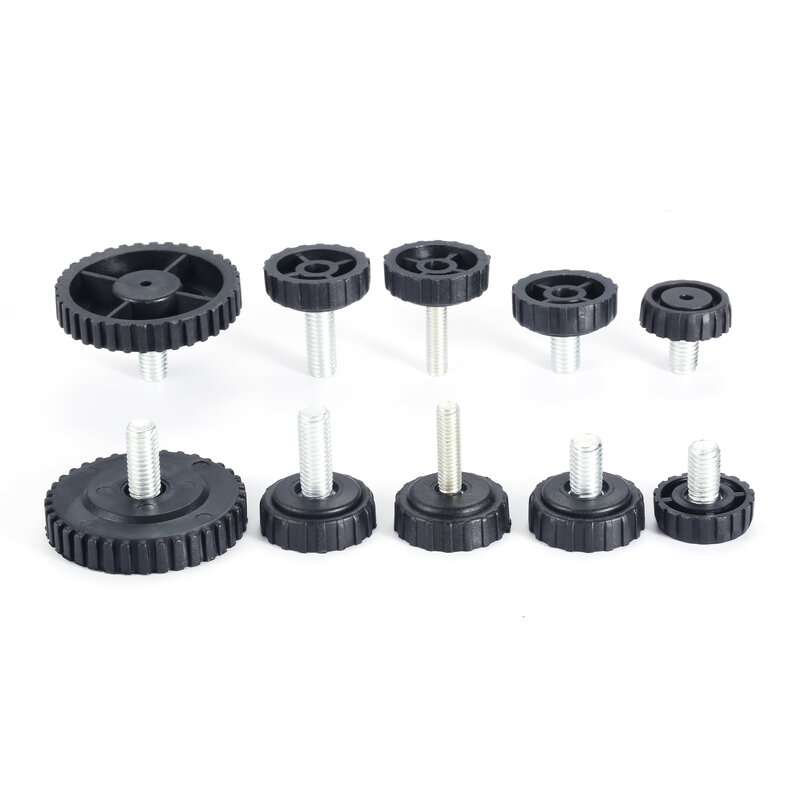 10/5pcs Adjustable Furniture Feet Leveling Pad Screw M6/M8 Floor Protector Table Leg Bolt Chair Pad Cabinet Glide Dia 24-50mm