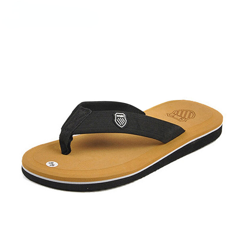 Men Flip Flops High Quality Brand Men's Slippers Hot Sale Beach Sandals Non-slip Fashion Hombre Casual House Slippers